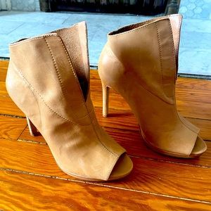 Vince Camuto peep-toe heeled booties